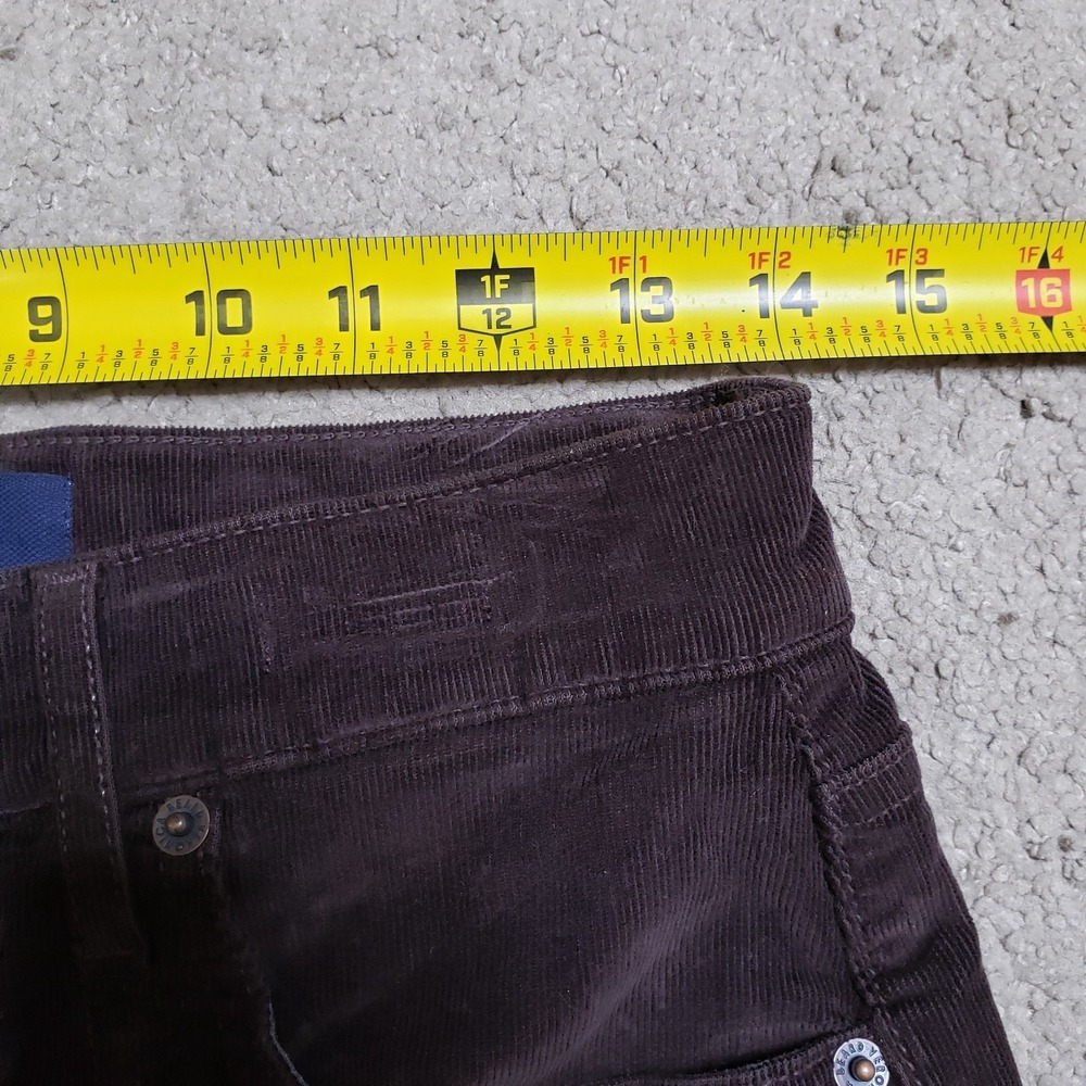 Veronica Beard Crosbie Wide Leg Corduroy High Rise Pants Womens 28 Brown USA - Picture 8 of 11